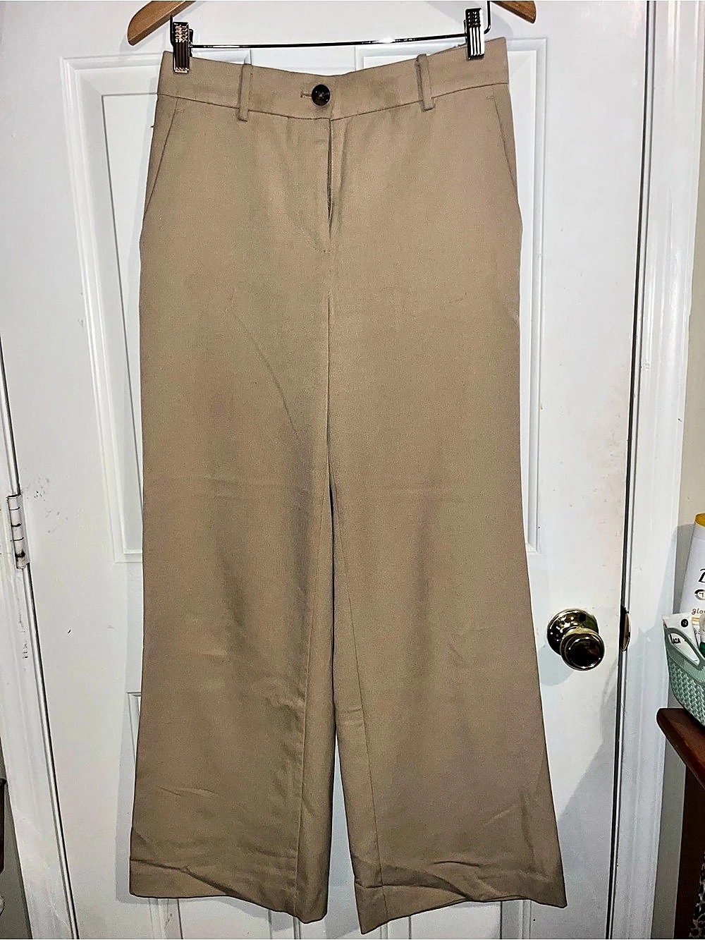 Ann Taylor Wide Leg Pants in Tan Size 2 Like New